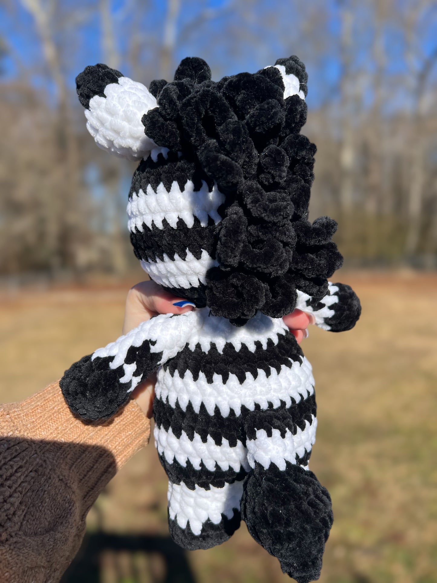 Zebra Crochet Plushie
