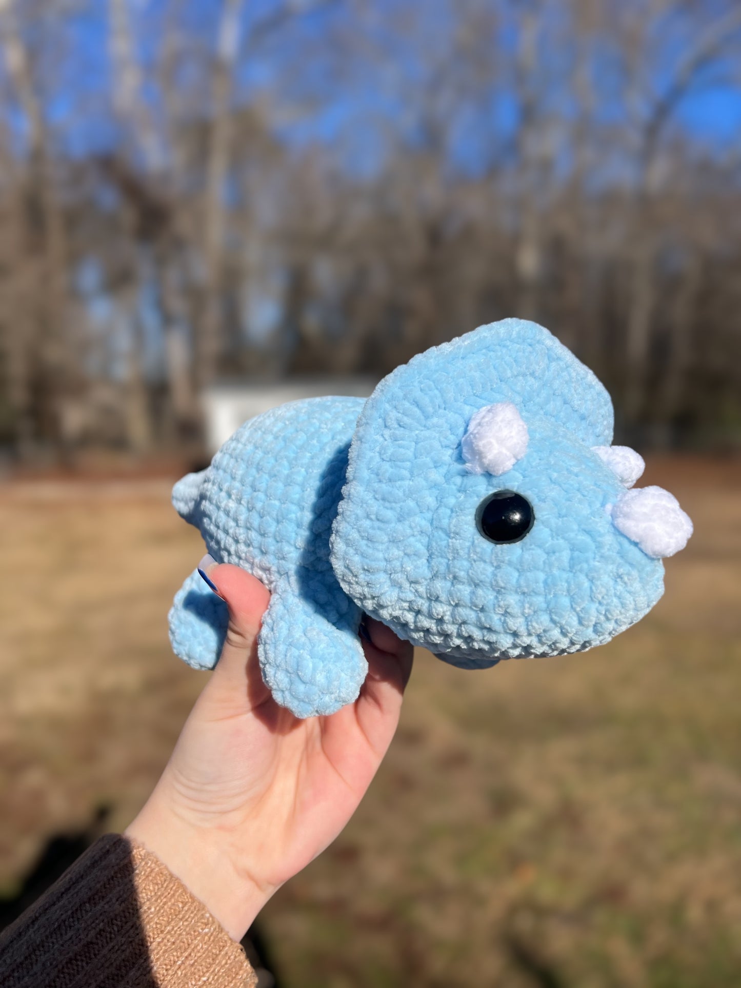 Triceratops Crochet Plushie