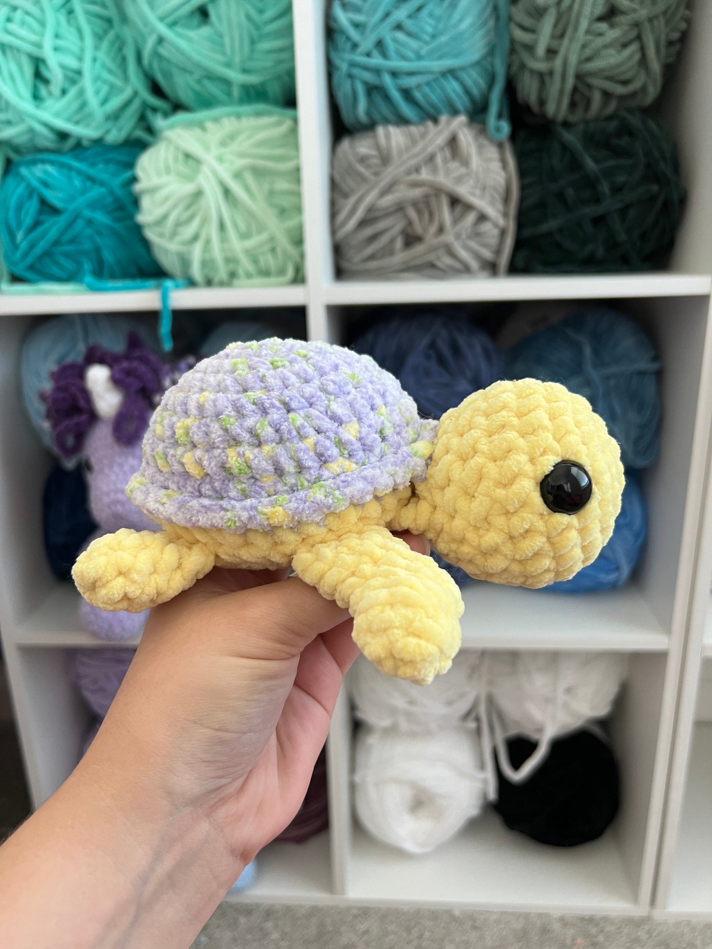 Yellow Floral Turtle