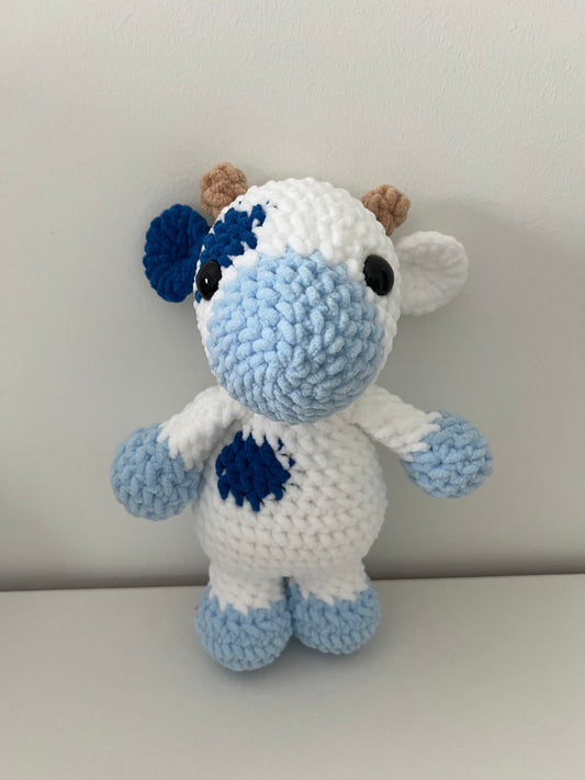 Blueberry Cow Crochet Plushie